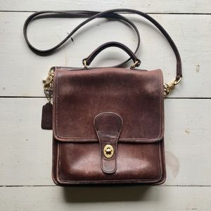 Vintage Coach Willis Brown Station Bag 5130